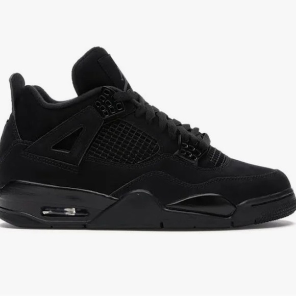 Nike Air Jordan 4 Retro Black Sneakers Men's Air Jordan 4 Retro Black Cat no box - Picture 3 of 12
